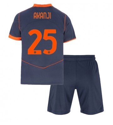 Inter Milan Manuel Akanji #25 Tredjeställ Barn 2025-26 Kortärmad (+ Korta byxor) Inter Milan Manuel Akanji #25 Tredjeställ Barn 2025-26 Kortärmad (+ Korta byxor)